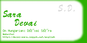 sara devai business card